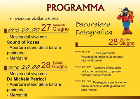 Programma di Un Pozzo di Birra a Monticello Amiata, edizione 2014