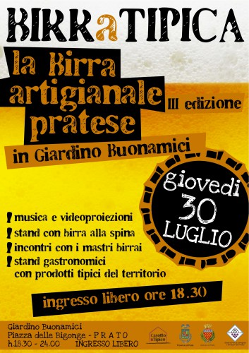 Locandina di BirrAtipica a Prato, edizione del 2015