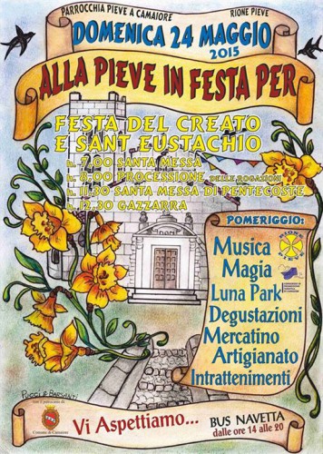 Locandina della Festa del Creato e Sant'Eustachio a Camaiore, edizione 2015