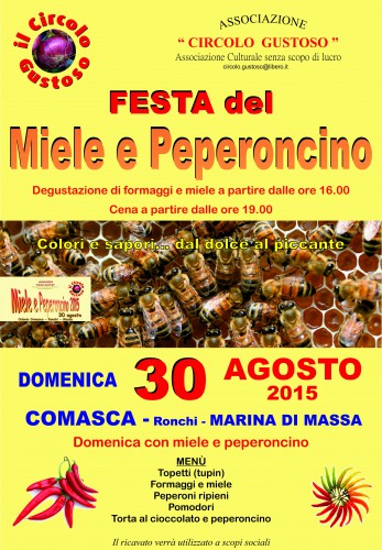 Locandina della Festa del Miele a Ronchi, edizione del 2015