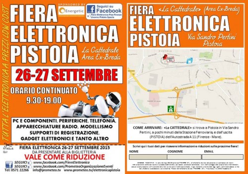 Locandina della Fiera dell'Elettronica di Pistoia, edizione di settembre 2015