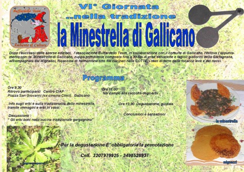 locandina della manifestazione La Minestrella di Gallicano