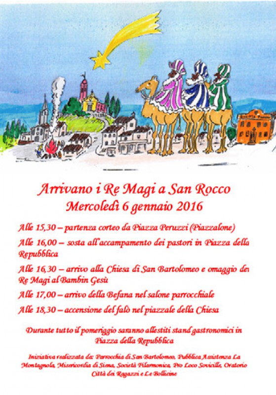 Arrivano i Re Magi a San Rocco a Pilli, Sovicille
