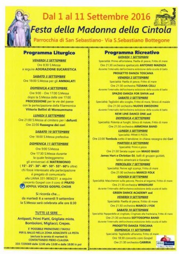 Festa della Madonna della Cintola