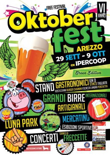 Locandina di Oktoberfest ad Arezzo, edizione del 2016