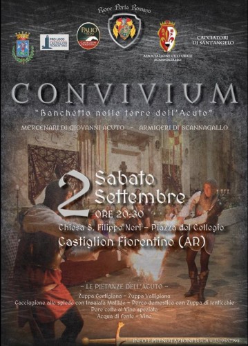 Locandina del Convivio Rinascimentale a Castiglion Fiorentino, edizione 2017