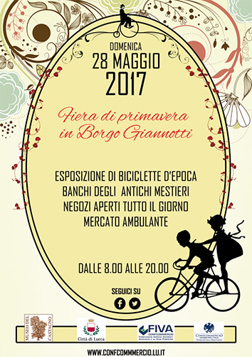 Locandina della Fiera di Primavera a Borgo Giannotti a Lucca, edizione del 2014