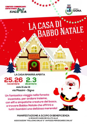 Locandina de La Casa di Babbo Natale a Signa, edizione 2017