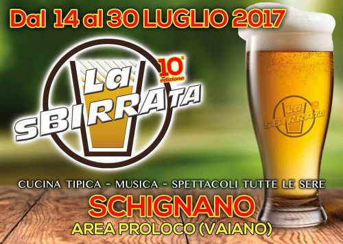 Locandina de La Sbirrata a Schignano, edizione 2017