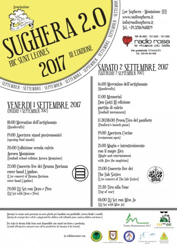 Locandina di Sughera 2.0 a Sughera, edizione 2017