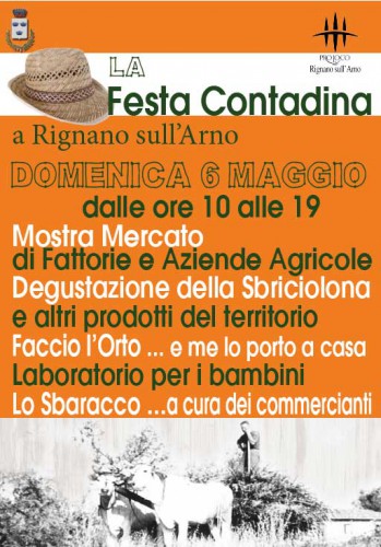 Locandina della Festa Contadina a Rignano sull’Arno