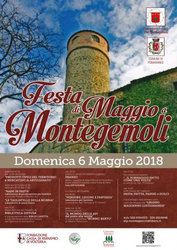 Locandina della Festa di Maggio a Montegemoli