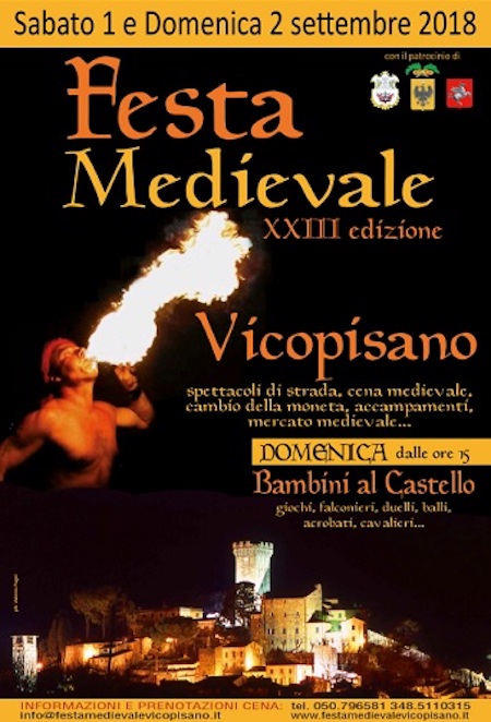 Locandina della Festa Medievale a Vicopisano