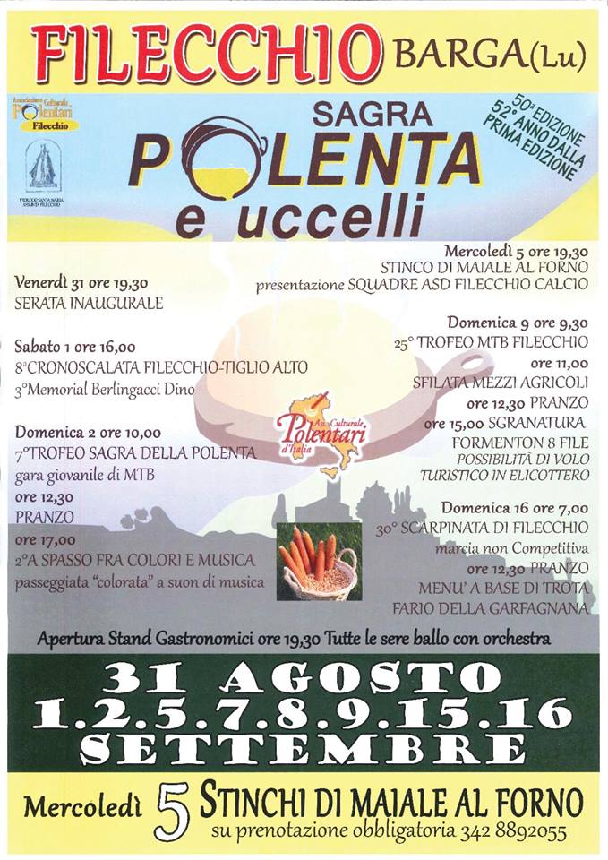 Sagra Polenta e Uccelli a Filecchio, Barga