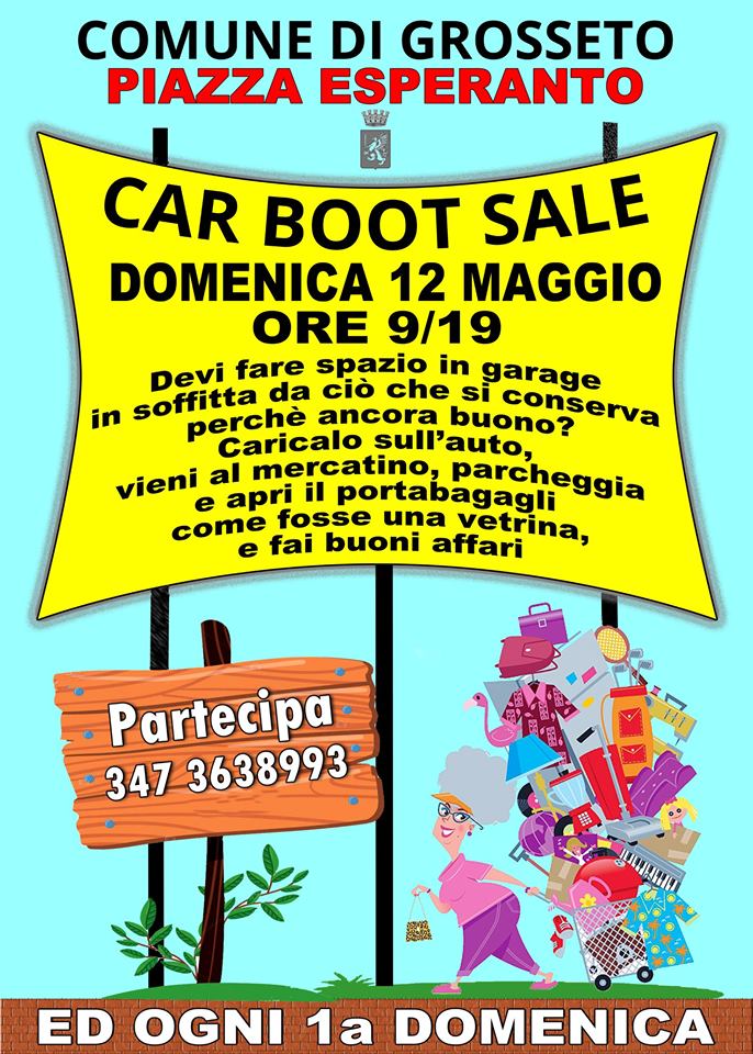Locandina di Car Boot Sale a Grosseto