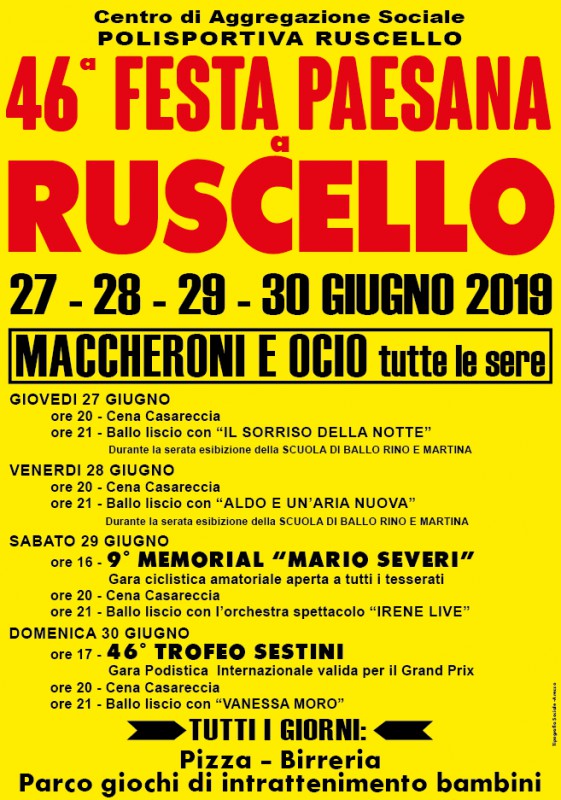 Festa Paesana a Ruscello
