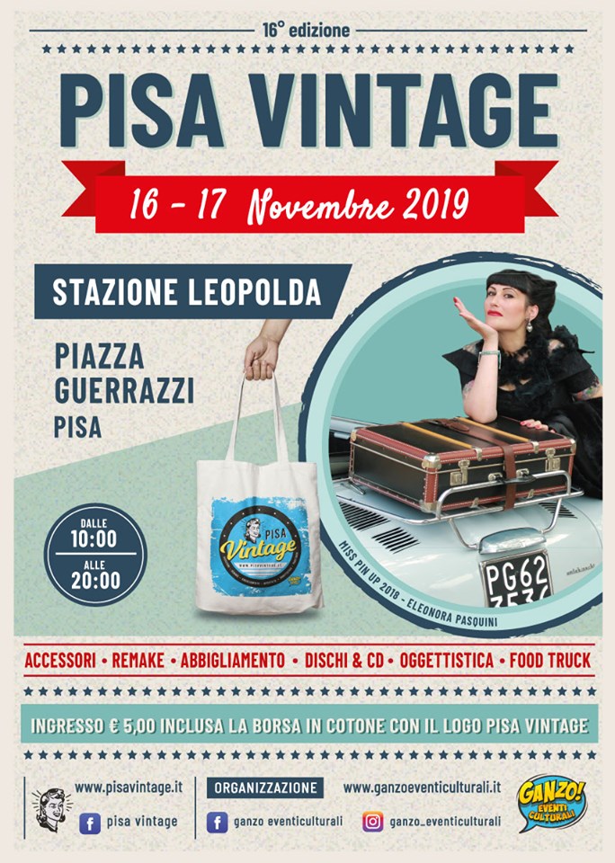 Pisa Vintage alla Stazione Leopolda il 16 e 17 novembre 2019 Eventi a Pisa