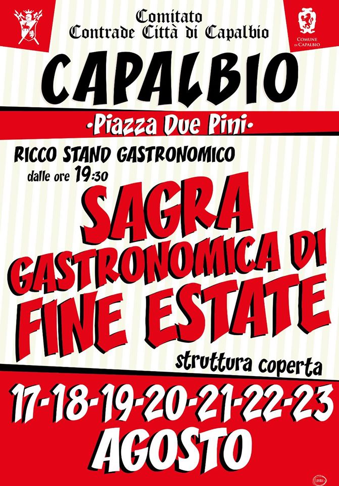Locandina della Sagra Gastronomica di Fine Estate a Capalbio