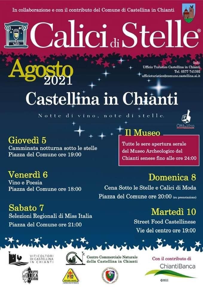 Locandina Calici di Stelle Castellina in Chianti