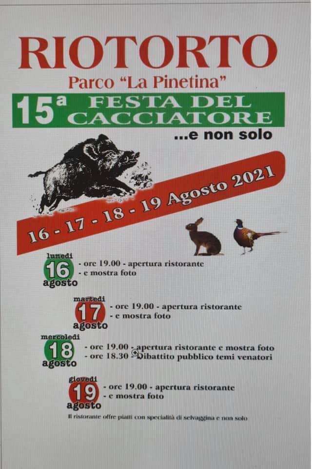 Locandina Festa del cacciatore a Riotorto