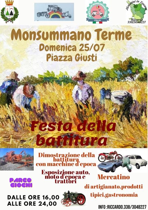 Locandina della Festa della battitura di Monsummano Terme