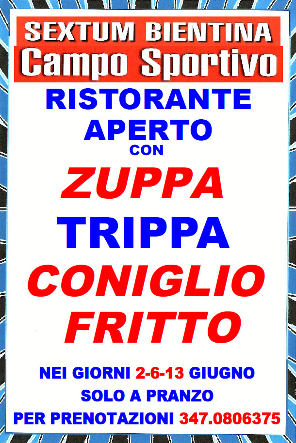 Festa della Zuppa, Trippa e Coniglio fritto