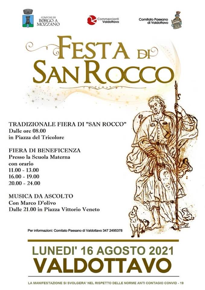 Locandina Festa di San Rocco a Borgo a Mozzano