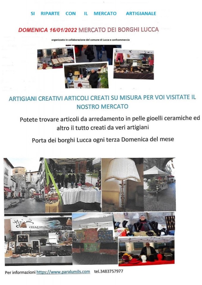 Locandina Mercato dei Borghi Lucca