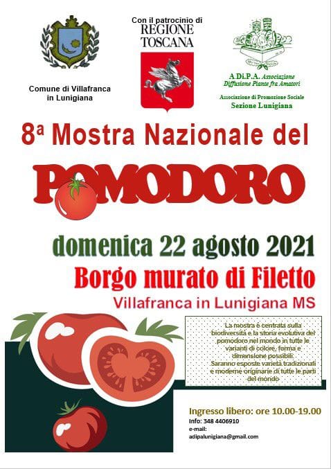 Locandina della Mostra Nazionale del Pomodoro a Filetto