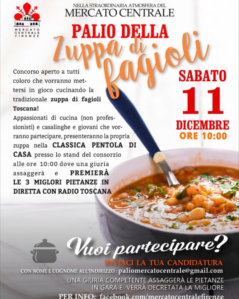Locandina Palio culinario della Zuppa di fagioli a Firenze