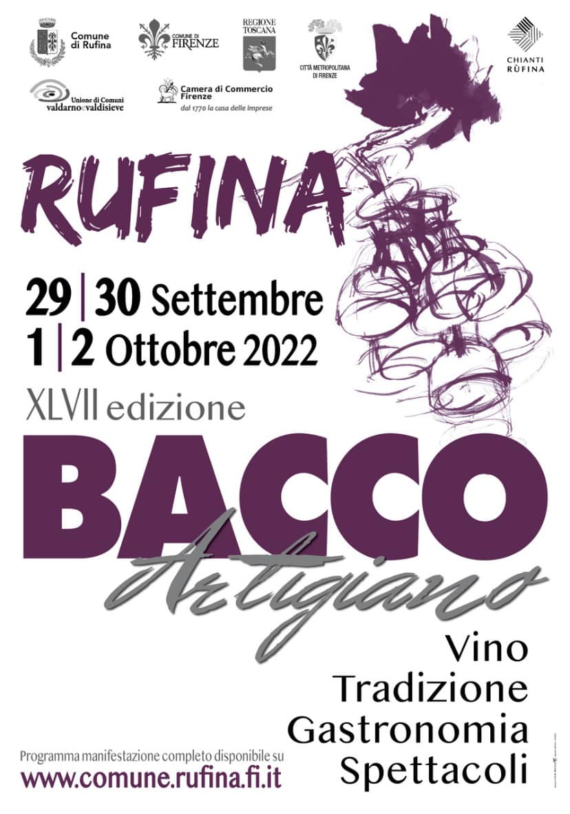 Locandina Bacco Artigiano a Rufina