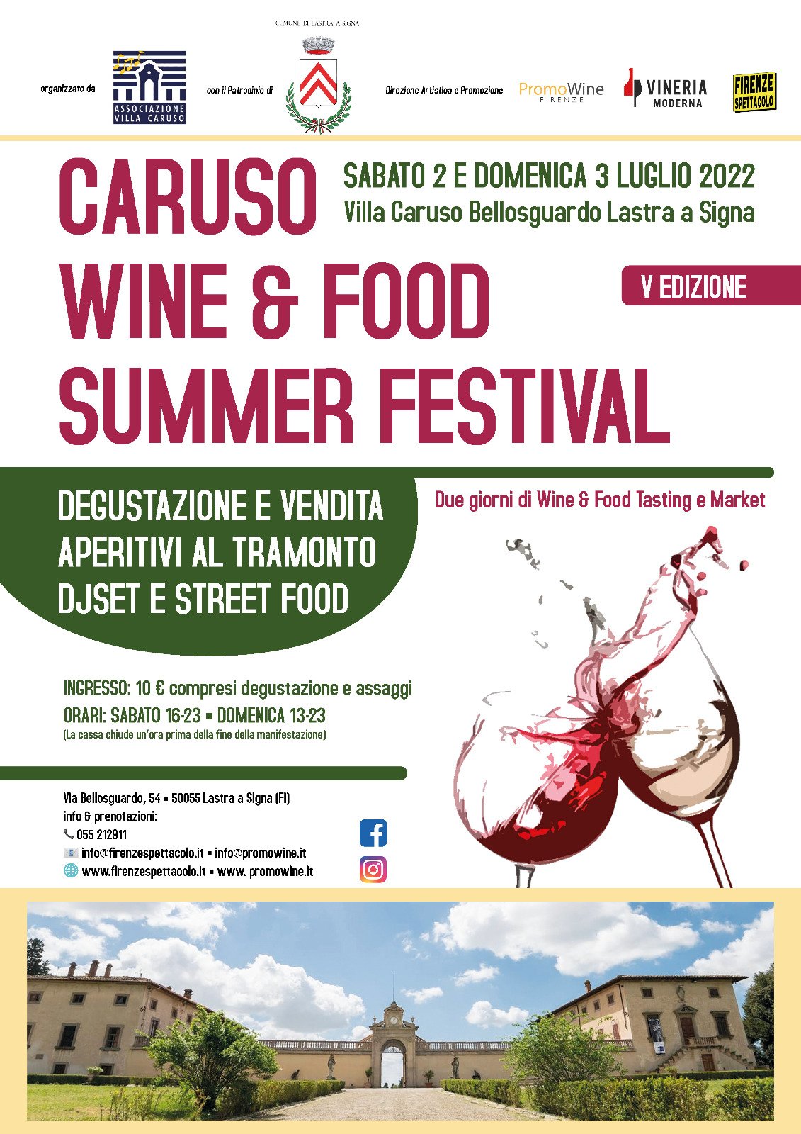 Caruso. Wine & food summer festival