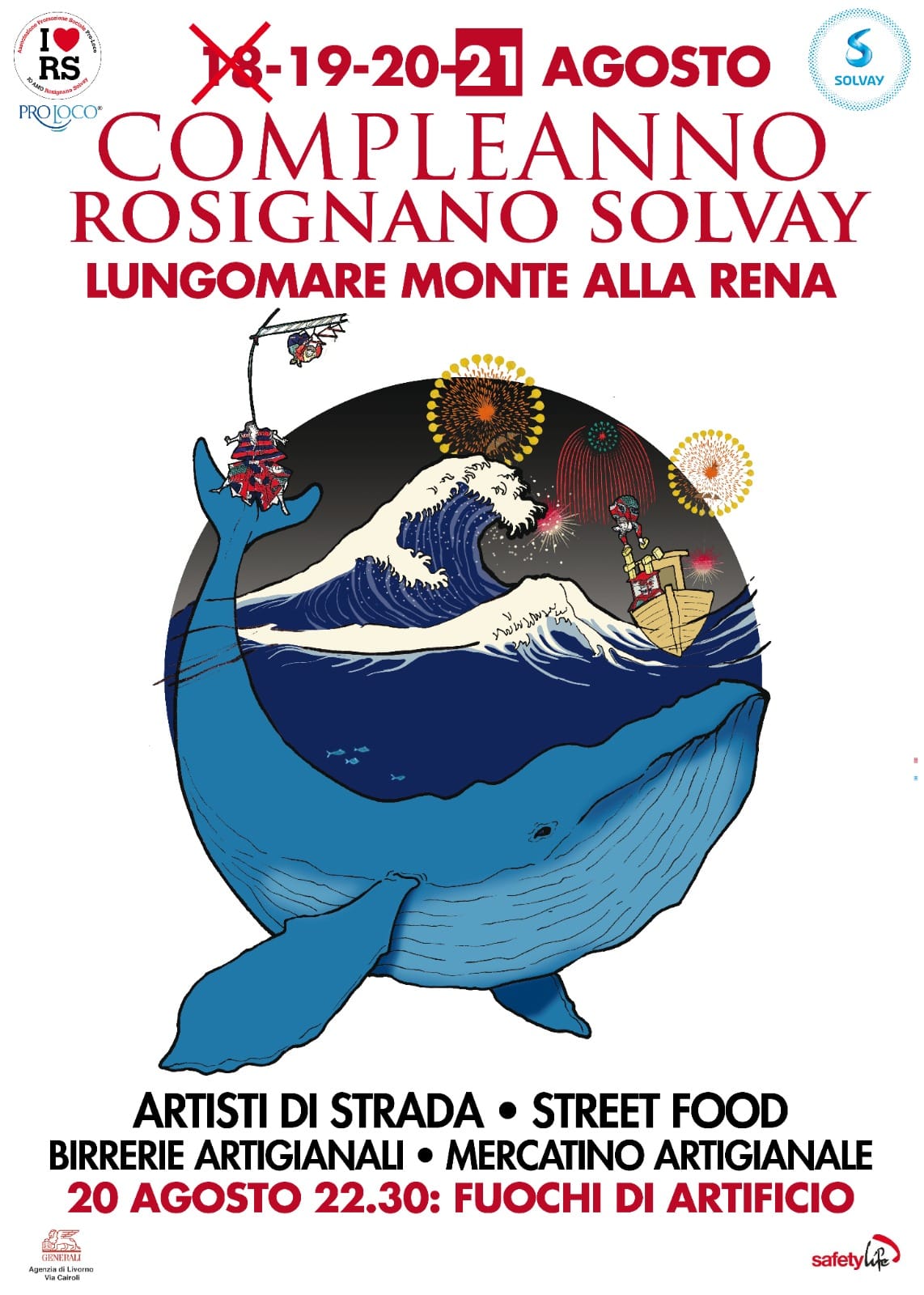 Locandina del Compleanno di Rosignano Solvay