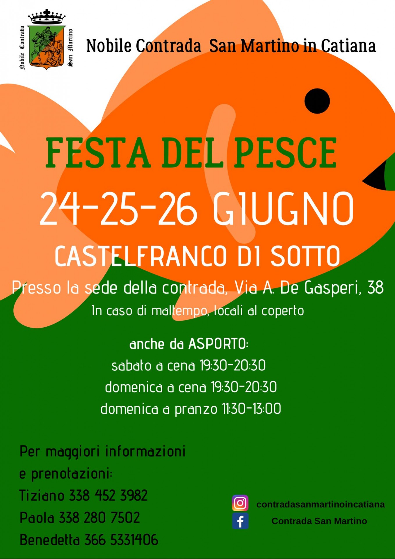 Locandina della Festa del Pesce a Castelfranco di Sotto