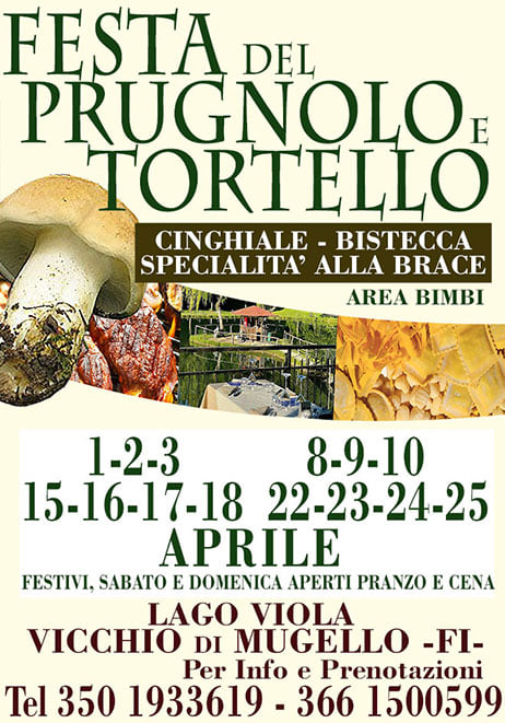Locandina della Festa del Prugnolo e del Tortello a Vicchio