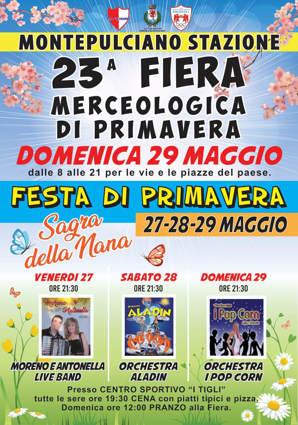 Locandina della Festa di Primavera a Montepulciano