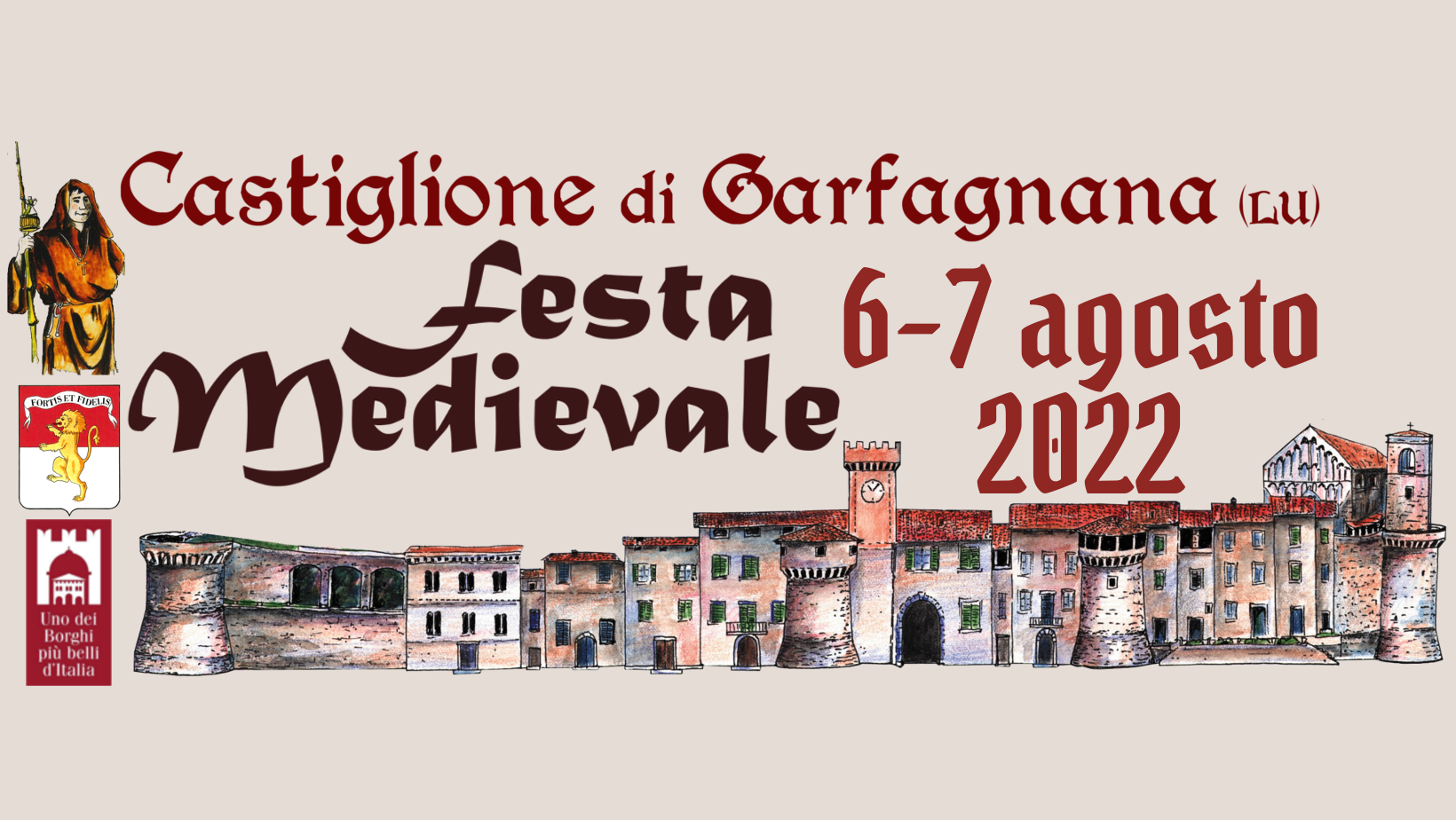 Locandina della Festa Medievale a Castiglione di Garfagnana