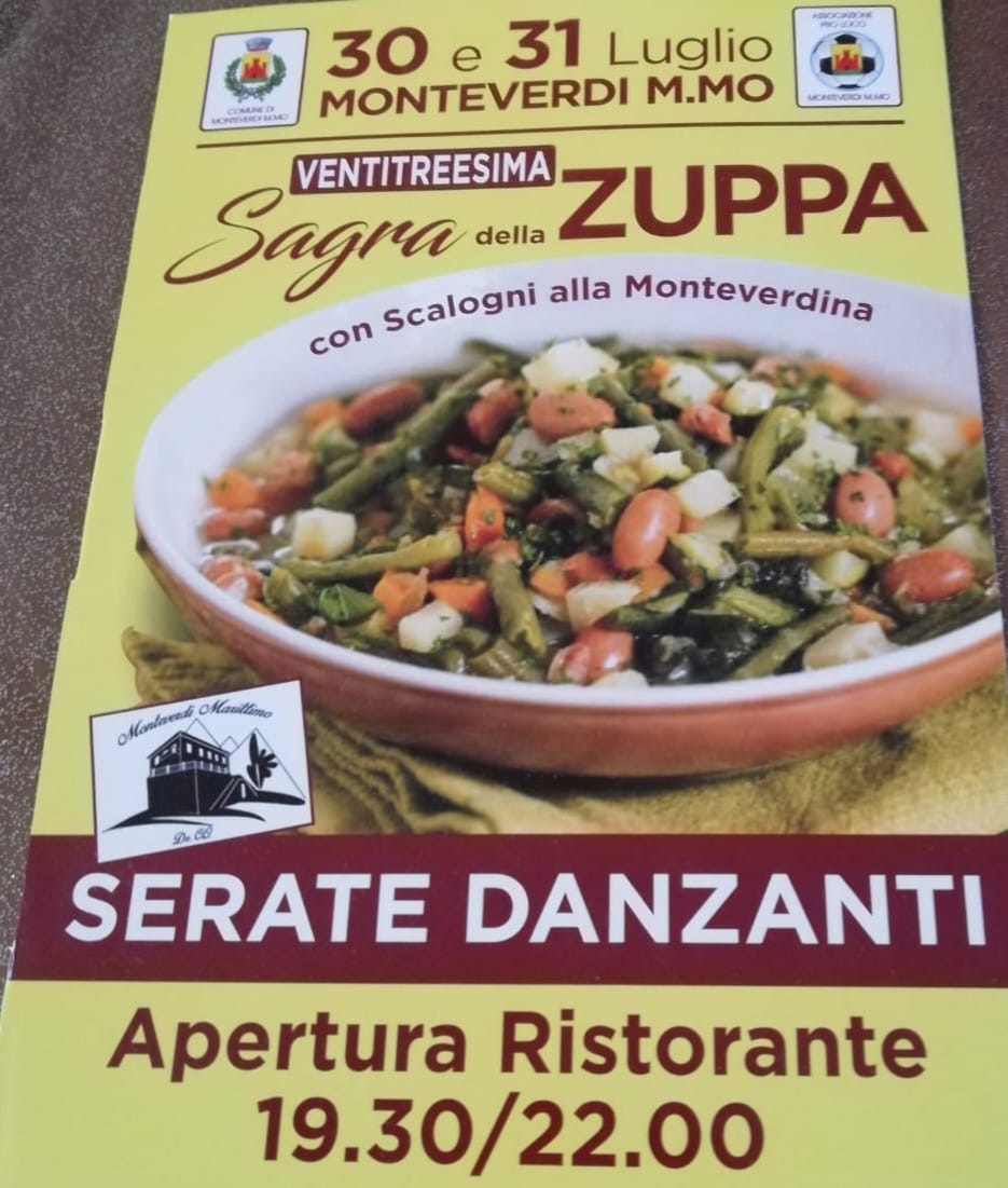 Locandina della Sagra della Zuppa a Monteverdi Marittimo