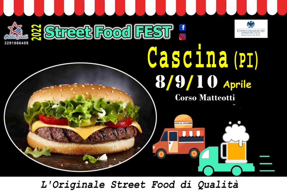 Locandina dello Street Food Fest a Cascina