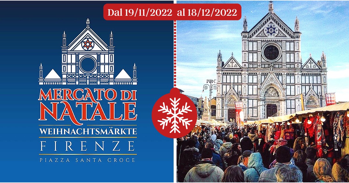 Locandina del Mercato di Natale a Firenze