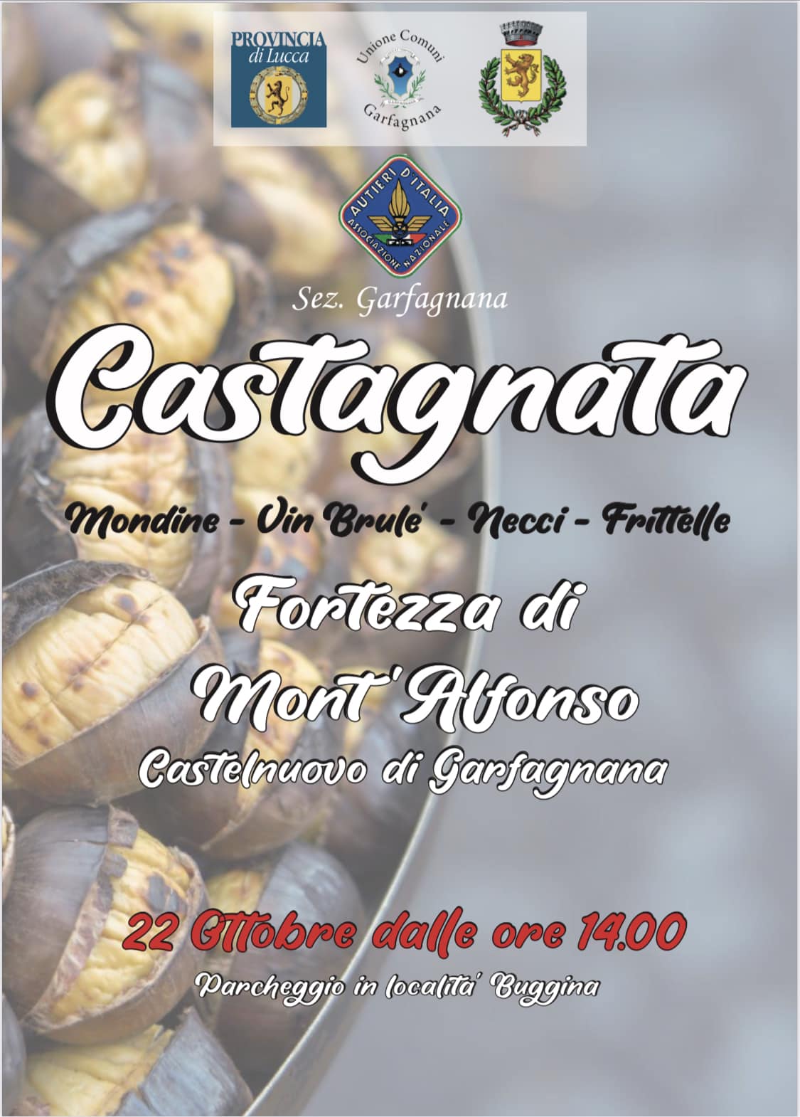 Locandina della Castagnata a Castelnuovo di Garfagnana