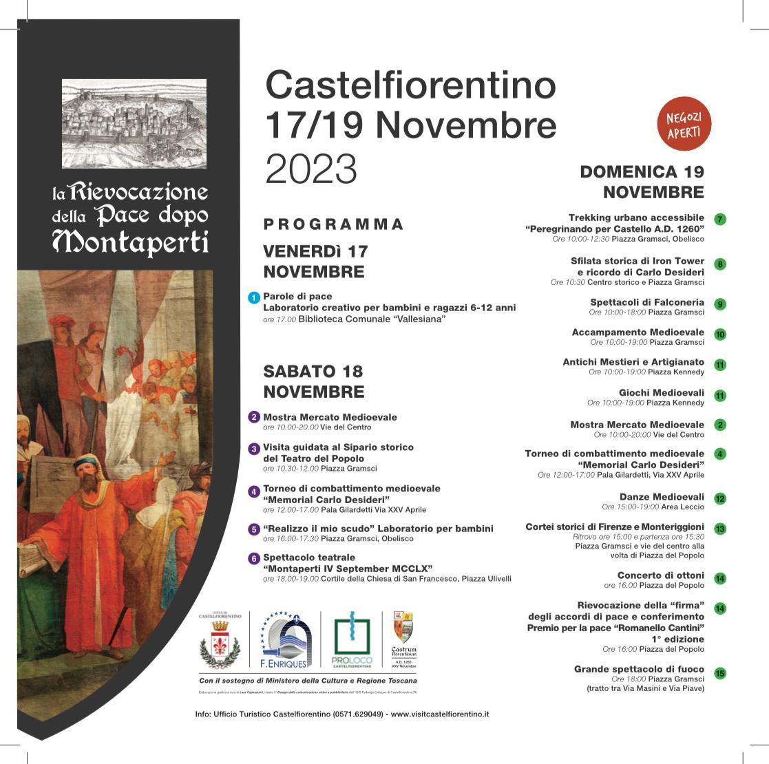 Locandina della rievocazione della pace dopo Montaperti a Castelfiorentino