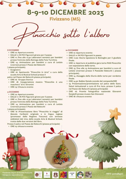 Pinocchio sotto l'albero a Fivizzano