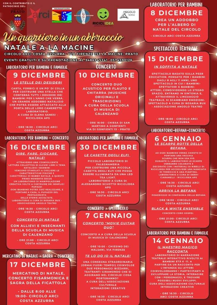 Natale a La Macine, a Prato