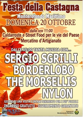 Locandina della Festa della Castagna a Monterotondo Marittimo