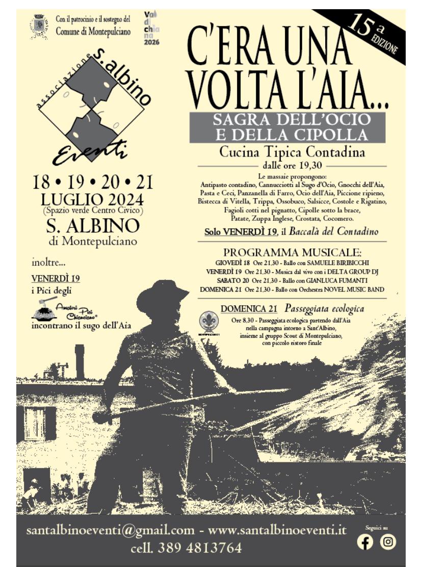 Locandina di C’era una Volta l’Aia a Sant’Albino