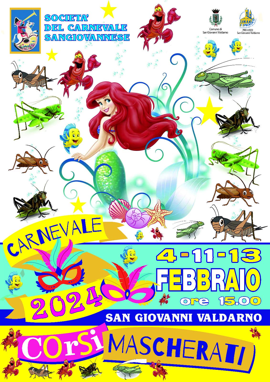 Locandina Carnevale a San Giovanni Valdarno