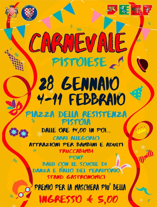 Locandina Carnevale Pistoiese a Pistoia