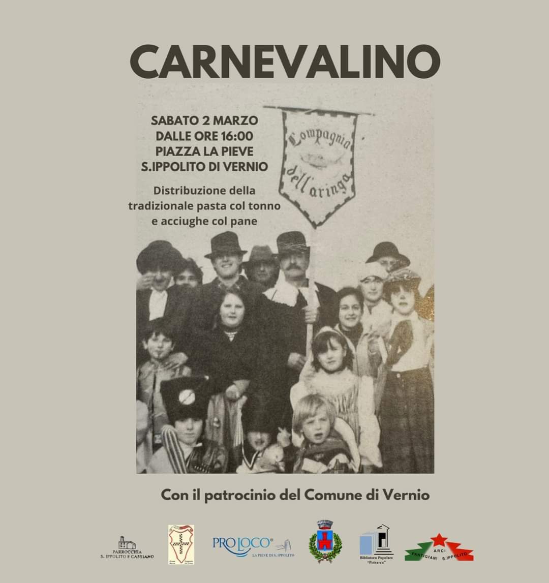 Locandina Carnevalino di Sant'Ippolito a Vernio