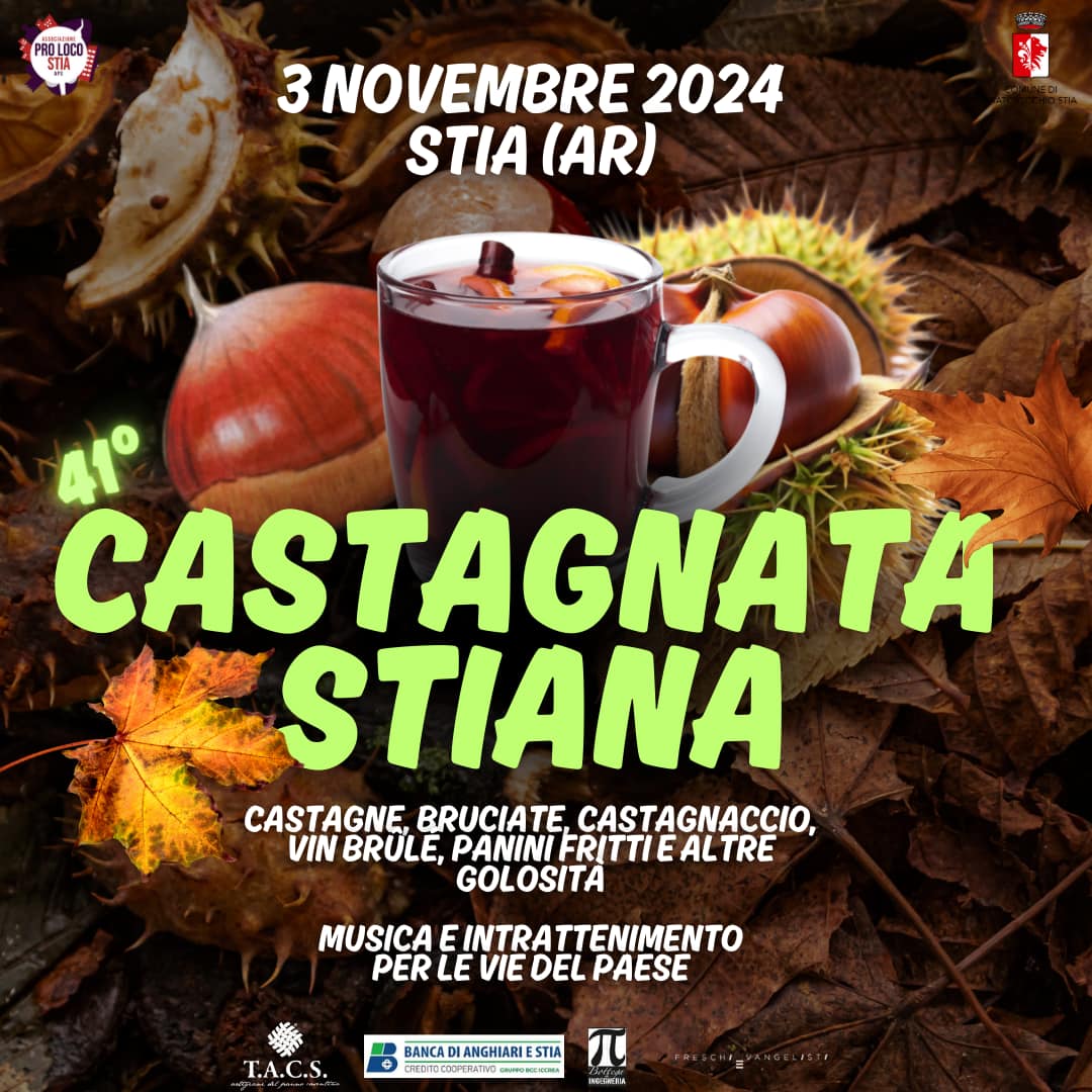 Locandina della Castagnata Stiana a Stia